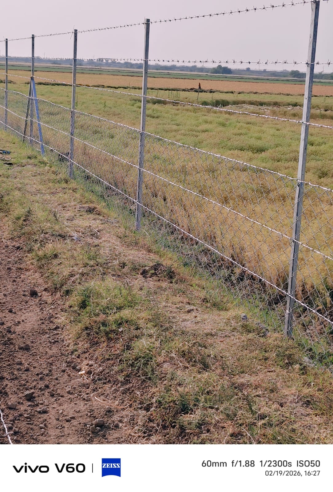Farm fencing project completed by Khet Rakshak Industries
