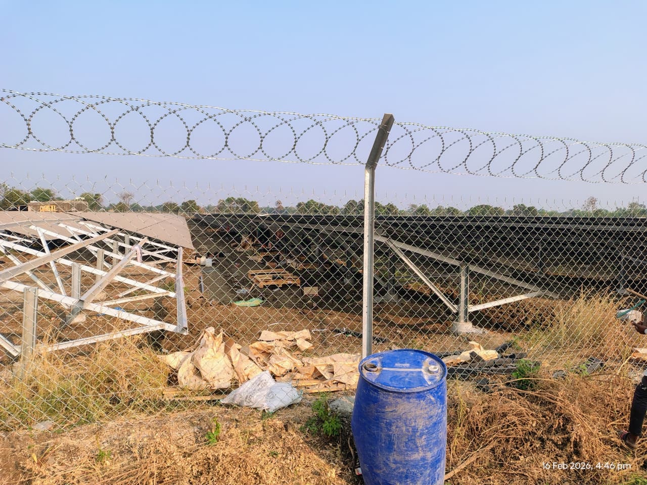 Farm fencing project completed by Khet Rakshak Industries