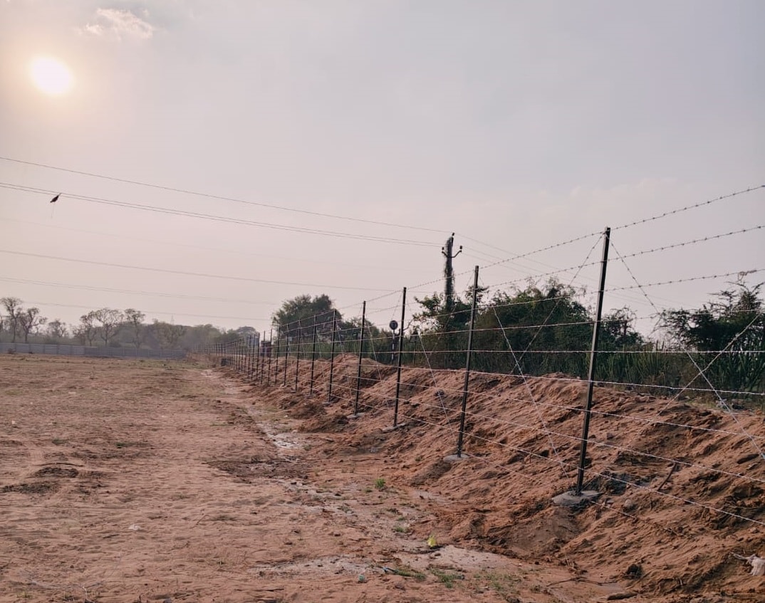 Farm fencing project completed by Khet Rakshak Industries